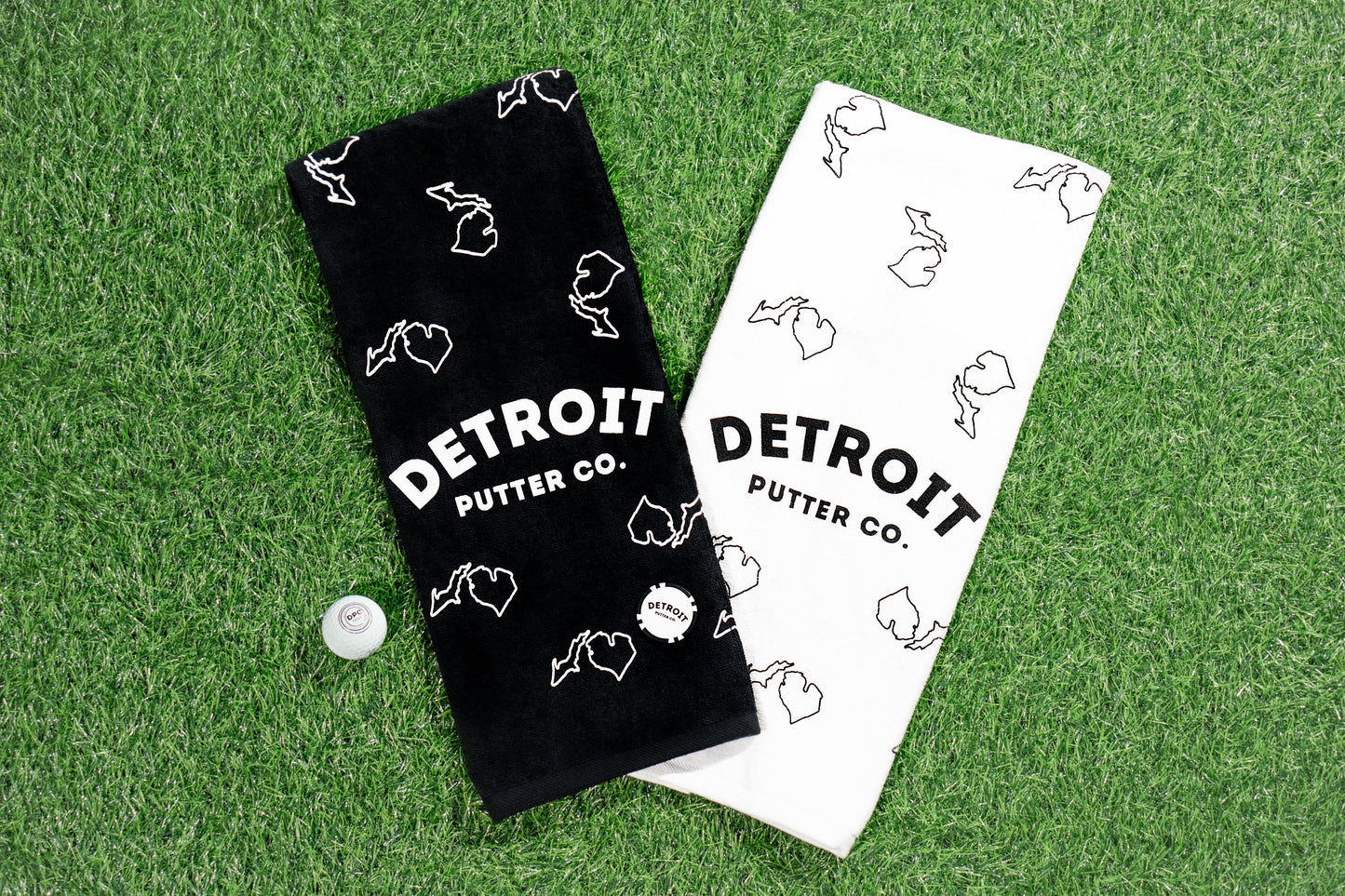 DANCIN' MITTEN GOLF TOWEL BY INK DETROIT